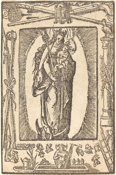 madonna ve çocuk by German 16th Century