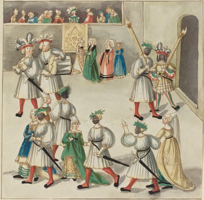 maskeli balo by German 16th Century