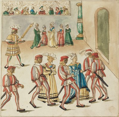 maskeli balo by German 16th Century