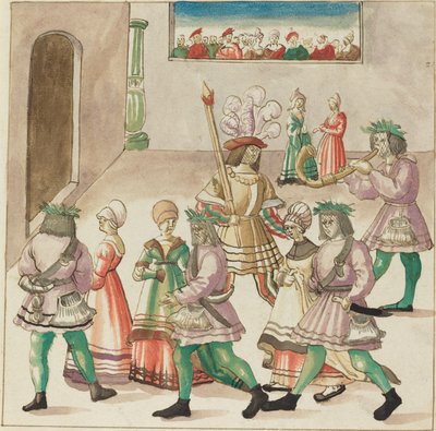 maskeli balo by German 16th Century