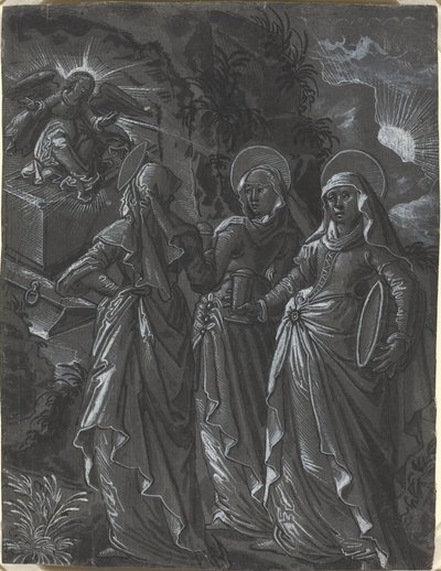 Mezardaki Üç Kadın [rekto] by German 16th Century