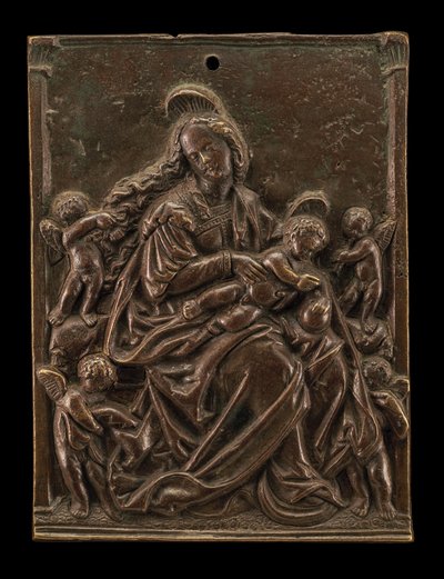 Dört Melekli Bakire ve Çocuk by German 16th Century