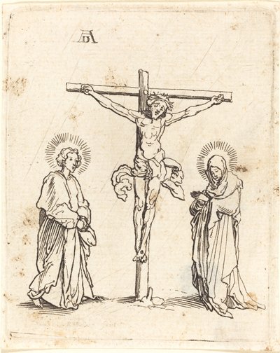 Bakire ve Aziz John ile Çarmıha Gerilme by German 16th Century after Albrecht Dürer