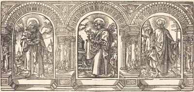 İsa ve Havarileri III by German 16th Century after Martin Schongauer