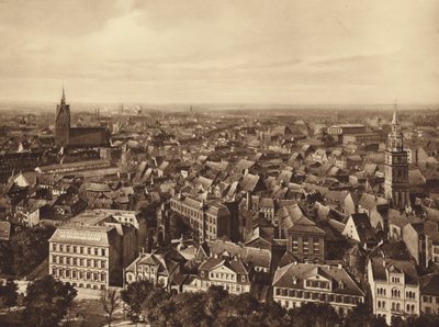 Eski şehrin kalbi, Hannover (b/w fotoğraf) by German Photographer