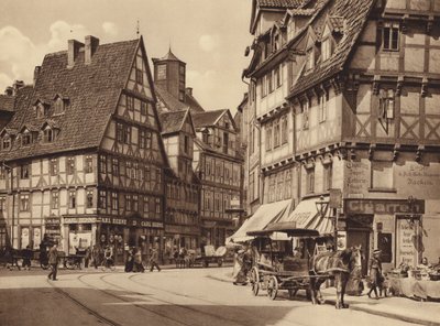Marktstrasse, Hannover (siyah-beyaz fotoğraf) by German Photographer