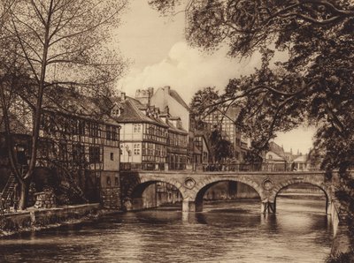 Marstall Köprüsü, Hannover (b/w fotoğraf) by German Photographer