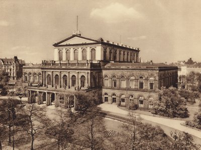 Devlet Opera Binası, Hannover (b/w fotoğraf) by German Photographer