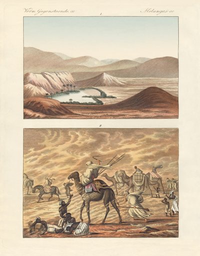 Sahra hakkında (renkli gravür) by German School
