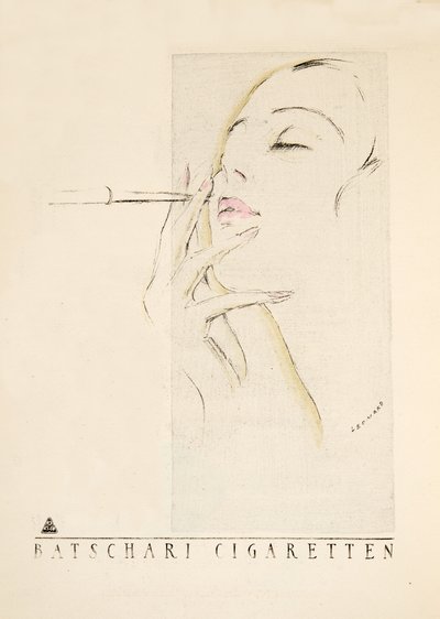"Batschari Cigaretten" reklamı, Styl, pub.1922