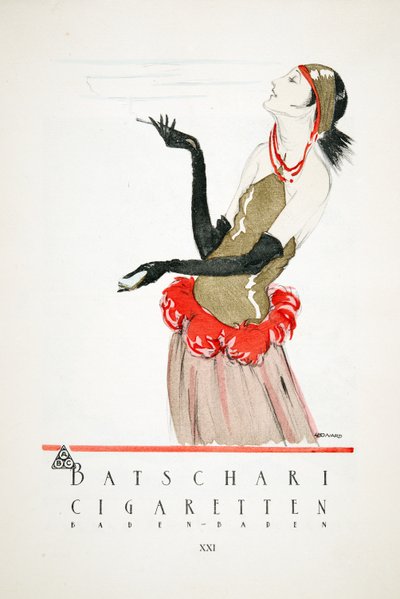 "Batschari Cigaretten" reklamı, Styl, pub.1922