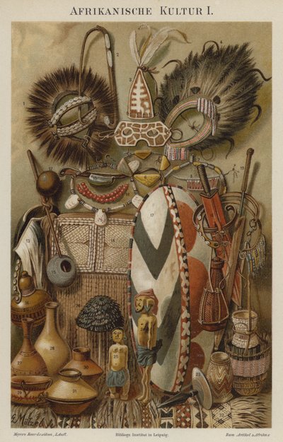 Afrika kültürel eserleri by German School