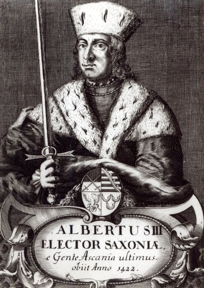 Albert III, Ascanian hanedanının son Saksonya Seçmeni by German School