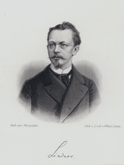 Albert Lindner, Alman oyun yazarı (gravür) by German School