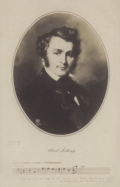 Albert Lortzing, Alman besteci, aktör ve şarkıcı (lito) by German School
