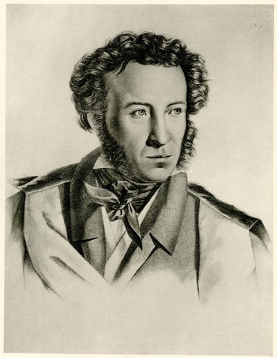 Alexander Puşkin by German School