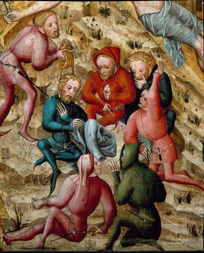 Tutkunun Altarpiece: “” Oyuncuları”” Fransız-Alman okulunun resmi. 15. yüzyıl Musee des Beaux Arts Besancon by German School