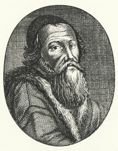 Amos Comenius, Çek yazar ve filozof (gravür) by German School