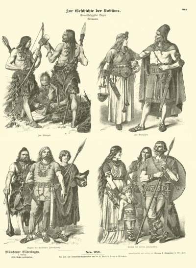 Antik Germen kostümleri by German School