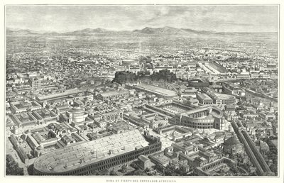 İmparator Marcus Aurelius zamanında Antik Roma by German School