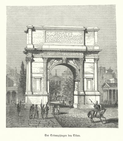 Titus Kemeri, Roma (gravür) by German School