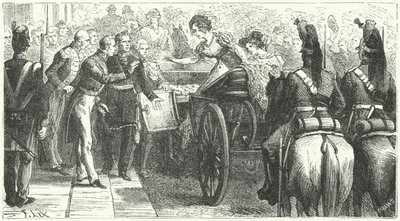Kraliçe Caroline'in Londra'ya Gelişi by German School