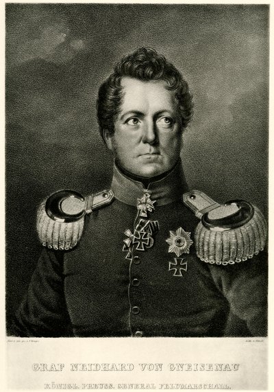 Ağustos Kont Neidhard von Gneisenau by German School