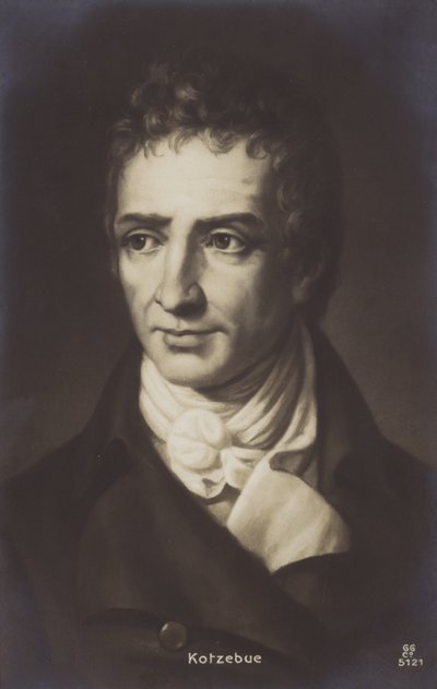 August Kotzebue (1761-1819), Alman dramatist ve yazar (lito) by German School