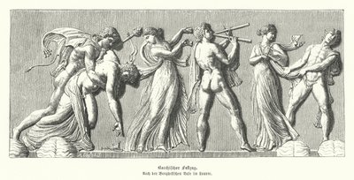 Bacchanalia (gravür) by German School