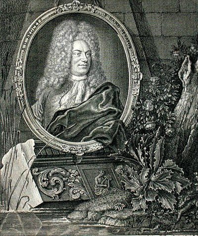 Barthold Heinrich Brockes (1680-1747) Wolffgang tarafından oyulmuş (gravür) by German School
