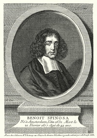 Baruch Spinoza, Hollandalı filozof (gravür) by German School