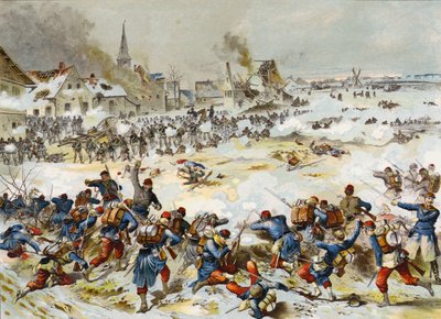 Bapaume Muharebesi, Fransa-Prusya savaşı, 3 Ocak 1870 by German School
