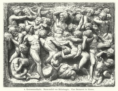 Centaurların Savaşı, Michelangelo