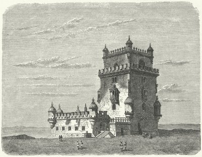 Belem Kulesi, Lizbon (gravür) by German School