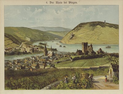Bingen Am Rhein (renkli taş) by German School