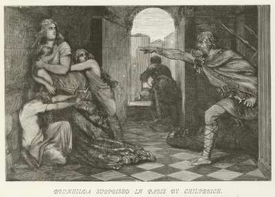 Brunhilda, Chilperich tarafından Paris