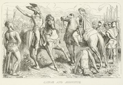 Sezar ve Ariovistus by German School
