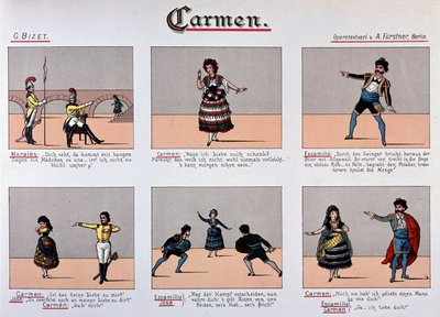 Carmen - 19. yüzyıl resim serisi by German School