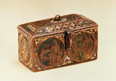 Tabut, 13. yüzyıl (bakır üzerine champleve emaye) by German School