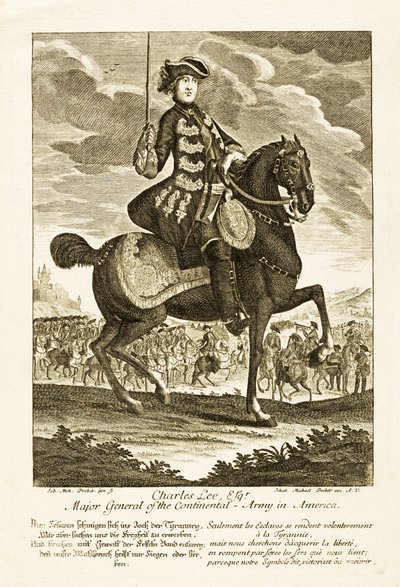 Charles Lee, Esq, Amerika Kıta Ordusu Tümgenerali by German School