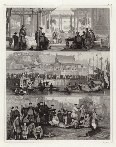Çin sahneleri (gravür) by German School