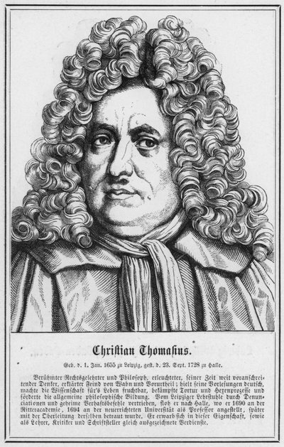 Christian Thomahus (gravür) by German School