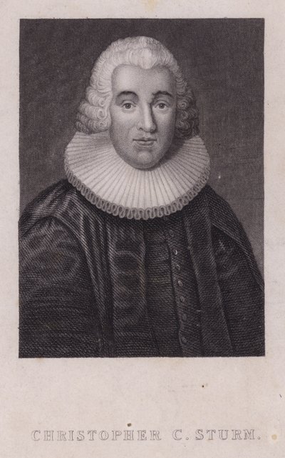 Christopher Christian Sturm, Alman ilahiyatçı (gravür) by German School
