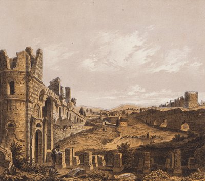 Maxentius Sirki, Roma (renkli taş baskı) by German School