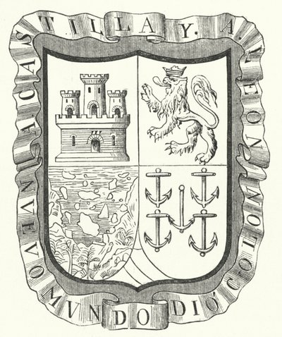 Kristof Kolomb'un arması (gravür) by German School