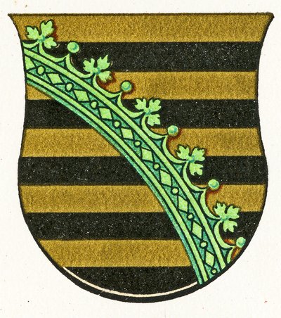 Saksonya arması, c.1898 by German School