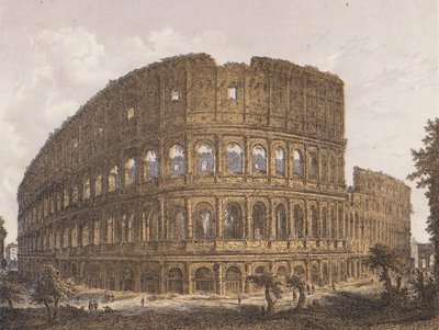 Kolezyum, Roma (renkli lito) by German School