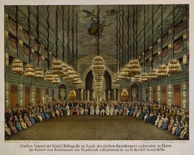 İmparatorluk çiftinin onuruna Dresden Opera Binası