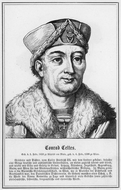 Conrad Celtes (gravür) by German School