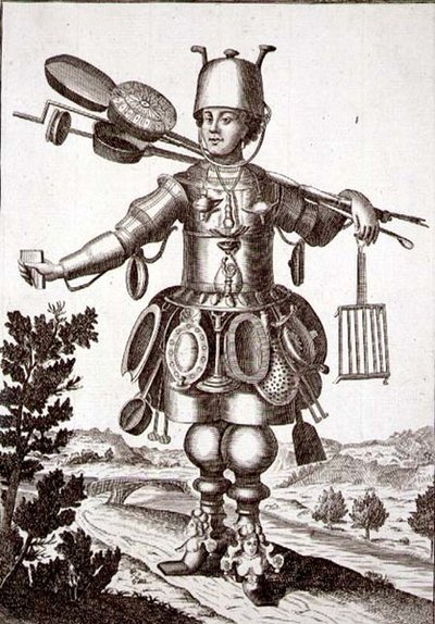 Mangal için kostüm, bar. Gerard Valck (1651/2-1726) c.1690 (gravür) by German School